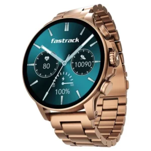 Fastrack Marvellous FX2 Unisex Smart Watch With Rose Gold Metal Strap