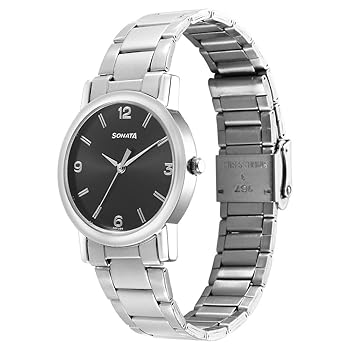 Silver Steel Watch – For Men - Image 4