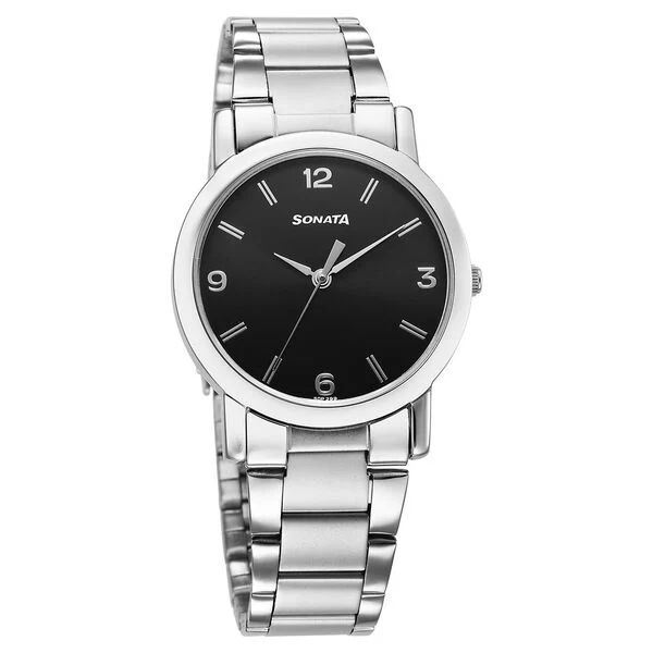 Silver Steel Watch – For Men
