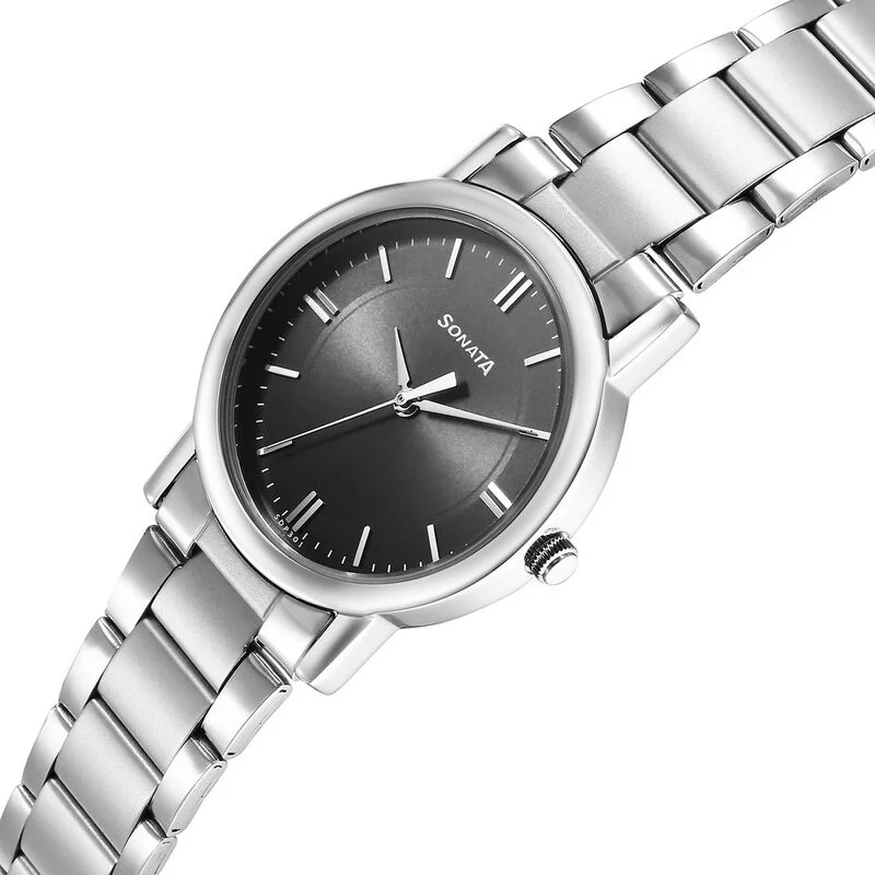 Silver Steel Watch – For Men - Image 3